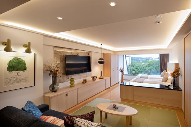 ワイド露天風呂ルーム付プレミアム70㎡和洋室