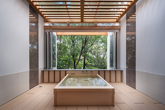 広がる樫&檜露天風呂付デラックス70㎡和洋室C