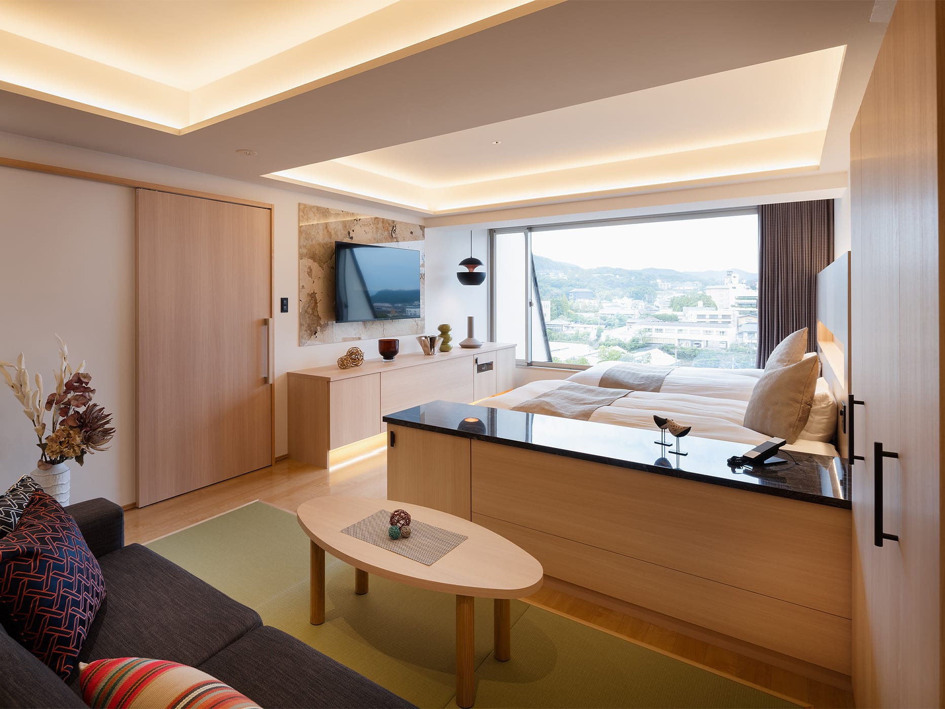 ワイド露天風呂ルーム付デラックス60㎡和洋室A: 内観イメージ4