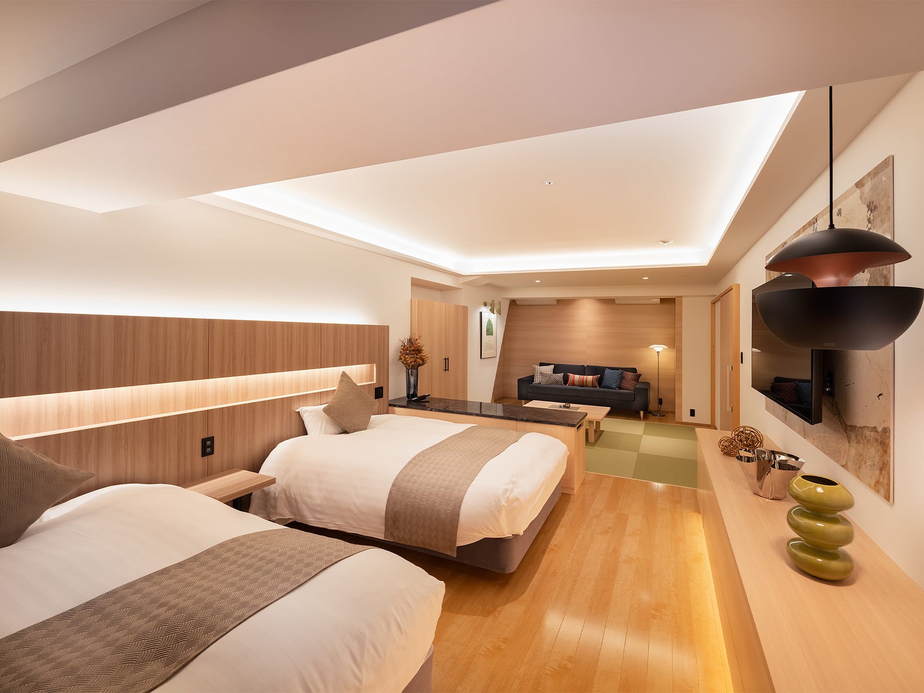 ワイド露天風呂ルーム付デラックス60㎡和洋室A: 内観イメージ6